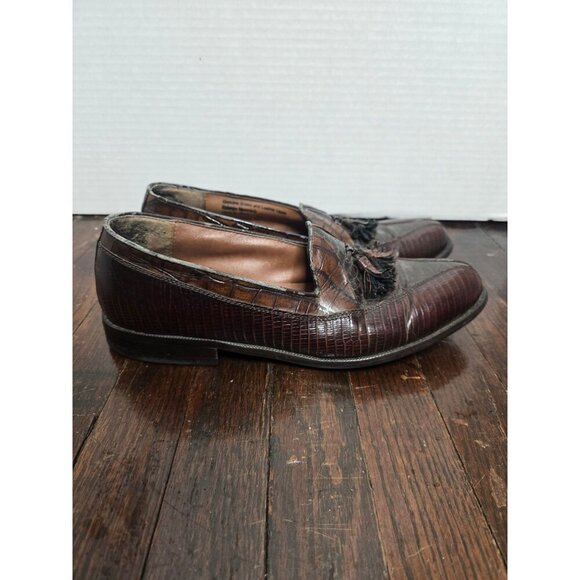 Stacy Adams Genuine Snake Brown Men\'s Loafers main image 4